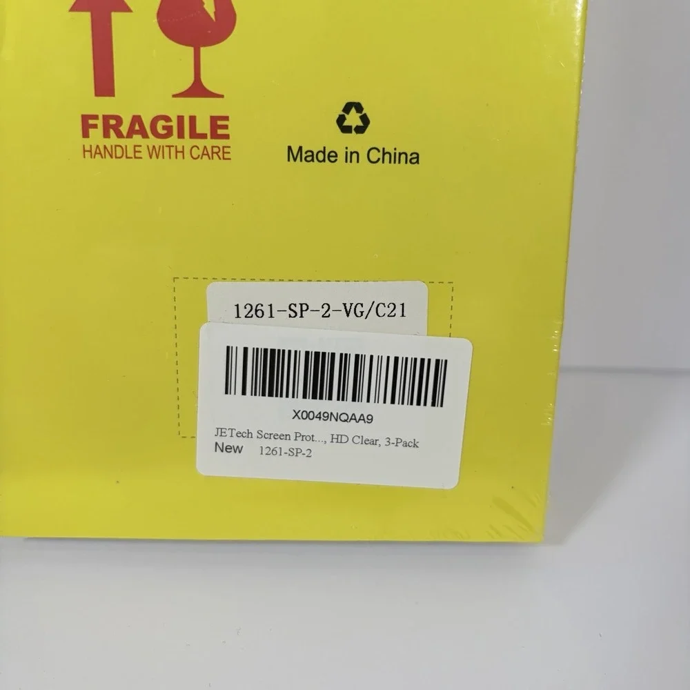 2 Packs Of 3 JETech Screen Protector for iPhone‎ 15 Plus Tempered Glass 6 Total